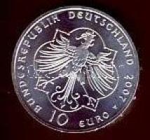 Németország 2007A 10€ Ag "Türingiai Erzsébet" helyenként aranyozva T:1