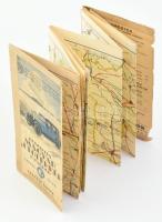 cca 1920 - 1930: Részletes Magyar Autótérkép 6.: Szeged - Arad, rajta: Szeged, Kecskemét, Hódmezővás...