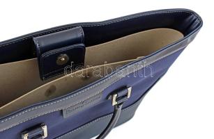 Ralph Lauren jelzéssel női táska, műbőr és textil, szép állapotban, 26×40 cm