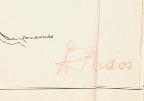 1940 Erdély, Kelet-Magyarország és Temesköz egy részének postatérképe, Bálványos Rezső m. kir. I. o ...