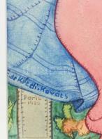 Kézdi-Kovács Elemér (1898-1976): Rokokó jelenet, 1930, Párizs. Akvarell, papír. Jelezve jobbra lent....