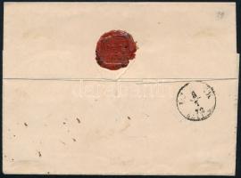 1872 Réznyomat 15kr elfogazva, ajánlott levélen / on registered cover "BÁCS"