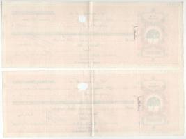 Budapest 1938-1940. 9db-os kitöltött és kitöltetlen váltó tétel vízjeles papíron T:VF,F anyaghiány