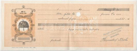 Budapest 1938-1940. 9db-os kitöltött és kitöltetlen váltó tétel vízjeles papíron T:VF,F anyaghiány