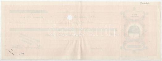 Budapest 1938-1940. 9db-os kitöltött és kitöltetlen váltó tétel vízjeles papíron T:VF,F anyaghiány