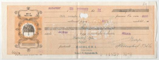 Budapest 1938-1939. 9db-os kitöltött és kitöltetlen váltó tétel vízjeles papíron T:VF,F anyaghiány