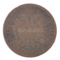 Ausztria 1858V 1kr Cu T:F Austria 1858V 1 Kreuzer Cu C:F