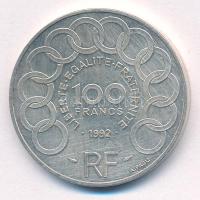 Franciaország 1992. 100Fr Ag "Jean Monet" T:AU,XF France 1992. 100 Francs Ag "Jean Mo...