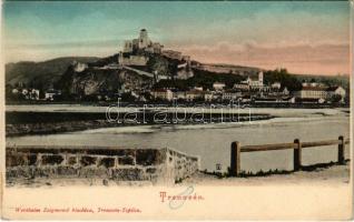 Trencsén, Trencín; vár. Wertheim Zsigmond kiadása / Trenciansky hrad / castle (fl)