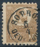 1871 Kőnyomat 15kr képbe fogazva (35.000) / Mi 5 shifted perforation SOPRON / OEDENBU(RG)