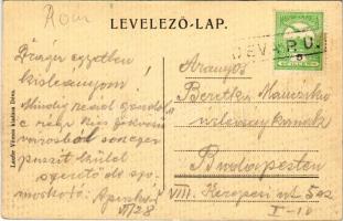 Déva, a dévai vár látképe a XVIII. század elején. Laufer Vilmos kiadása / castle in the 18th century