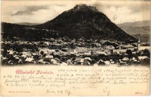 1899 (Vorläufer) Déva, vár, látkép. Hirsch Adolf kiadása / castle, general view