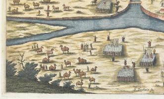 cca 1670-1674 Gaspar Bouttats (1625-1703): Nagyvárad ostroma, a metszeten olasz nyelvű magyarázat az...