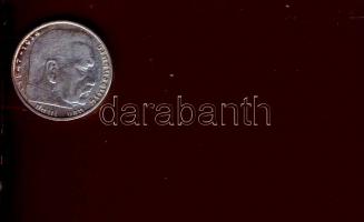 Német 3. Birodalom 1938D 2M Ag "Hindenburg" T:2/3