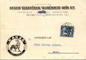 1932 Kakas cipőpaszta reklám. Benes Testvérek vegyészeti gyár r.-t. Győr / Hungarian shoe polish advertisement (EK)