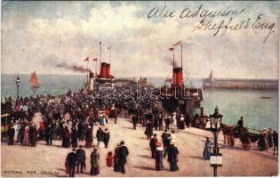 1907 Douglas (Isle of Man), Victoria Pier. Raphael Tuck & Sons Oilette Isle of Man Series III. Postcard 1780. (EK)