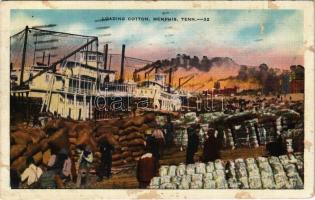 1935 Memphis (Tennessee), Loading Cotton (surface damage)