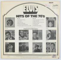 Elvis Presley Hits of the 70's LP vinyl, Yugoton, kis kopás a tokon