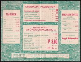 cca 1930 Berger Likőr reklám nyomtatvány