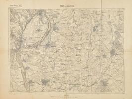 cca 1910 Kalocsa és Szeged környéke 2 db k.u.k. katonai térkép megviselt állapotban