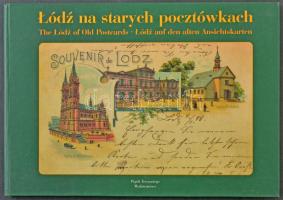 The Lódz of old postcards. Lódzi képeslapos könyv 1988. Kiadói kartonált papírkötésben