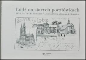 The Lódz of old postcards. Lódzi képeslapos könyv 1988. Kiadói kartonált papírkötésben