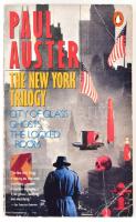 Paul Auster: The New York trilogy. London, 1985. Penguin. Kiadói papírkötéspben, beírással