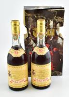 1972 Tokaji aszú 3 puttonyos bor 2 db bontatlan palack eredeti díszdobozban