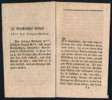 Anreden, gehalten bey der am 19. Febr. 1807 in Wien vollzogenen Hinrichtung des unglücklichen Johann...