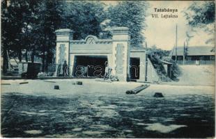 1914 Tatabánya, VII. Lejtkna a bányában, iparvasút