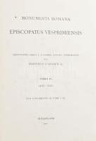 A Veszprémi Püspökség Római Oklevéltára - Monumenta Romana Episcopatus Vesprimiensis. IV. Kötet 1492...