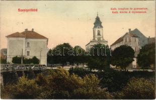 1910 Szentgotthárd, Katolikus templom és gimnázium. Wellisch Béla kiadása