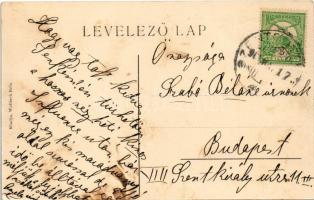 1907 Szentgotthárd, Rába és Lapincs folyók találkozása. Wellisch Béla kiadása