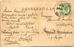 1909 Káld (Sárvár), erdész lak (Káldy kastély). Divald Károly fia (ázott / wet damage)