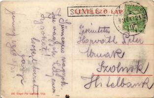 1910 Vép (Vas), vár, kastély. Engel Pál kiadása (EK) + "UKK-BALATONSZENTGYÖRGY 197" vasúti...