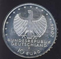 Németország 2006J 10€ Ag "650 éves a Hanza-szövetség" helyenként aranyozva T:1