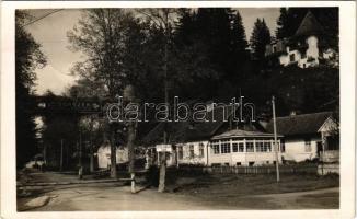 1941 Borszék, Borsec; Fürdő bejárata, díszkapu / spa entrance gate