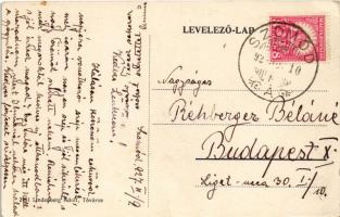 1927 Szomód (Tata), Római katolikus templom és iskola, községháza. Lindenberg Adolf kiadása