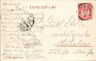 1908 Hidasnémeti, Lánczy-féle vám híd. Zöllner Gyula kiadása