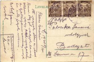 1920 Sárvár, Első Takarékpénztár, Spieler Jakab és Láng Ignác üzlete. Hesz Alfréd kiadása (EK)