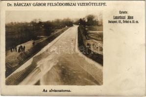 Felsődobsza, Felső-Dobsza (Hernád völgye); Dr. Bárczay Gábor vízerőtelepe, az alvízcsatorna. Építette: Lenarduzzi János, photo