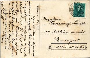 1934 Tápiósáp (Sülysáp), községháza, jegyzői lak. Potok Ernő fényképész kiadása (EK)