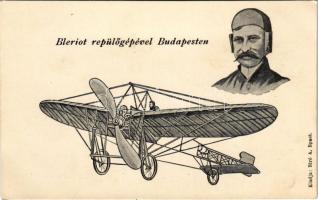 Budapest, Bleriot repülőgépével Budapesten. Bíró A. kiadása