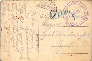 1919 Sándorfalva (Szeged), Fő utca, Schwarcz Ferenc üzlete (EK) + "6. Vörös Istvántelki Munkás ...