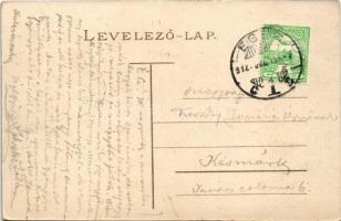 1912 Szarvaskő (Eger), vasútállomás, vasutas hajtányon ülve