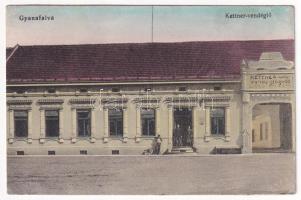 1915 Gyanafalva, Jennersdorf; Kettner vendéglő, étterem / Gasthaus / restaurant (EK)