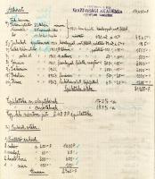 cca 1930 A Szentkirályi család sajának Szentkirályi Bélának diplomamunkája a Bocsotahegyi zalahosszú...