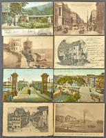 ~1.200 db régi külföldi városképes lap az egész világból, érdekes, vegyes anyag / ~1.200 old topogra...