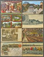 ~1.200 db régi külföldi városképes lap az egész világból, érdekes, vegyes anyag / ~1.200 old topogra...