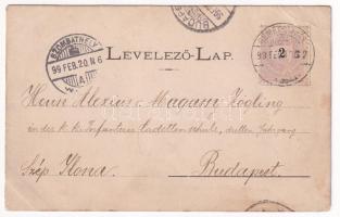 1899 (Vorläufer) Németújvár, Güssing; vár / Schloss / castle (fa)